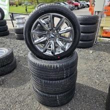 4x Goodyear 285 45 22 Tires On Chevy Rims