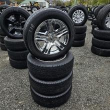 4x Continental 275 55 20 Tires On Chevy Rims