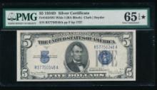 1934D $5 Silver Certificate PMG 65EPQ