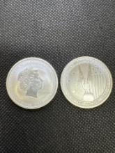 2x 2013 1/2 Oz 999 Fine Silver War Of The Pacific Bullion Coins