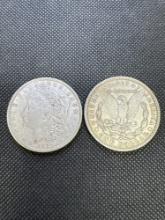 2x 1921 Morgen Silver Dollars 90% Silver Coin