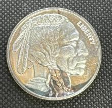 2014 1 Troy Oz .999 Fine Silver Indian Head Buffalo Bullion Coin