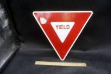 "Yield" Metal Sign (Some Scratches & Scuffs)