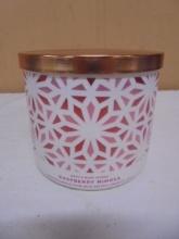Brand New Bath & Body Works Raspberry Mimosa 3 Wick Jar Candle