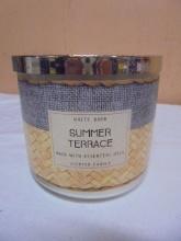 Brand New White Barn Summer Terrace 3 Wick Jar Candle