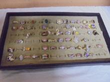 Large Group of Assorted Ladies Rings