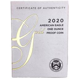 2020-W American Eagle 1oz Gold Proof Coin