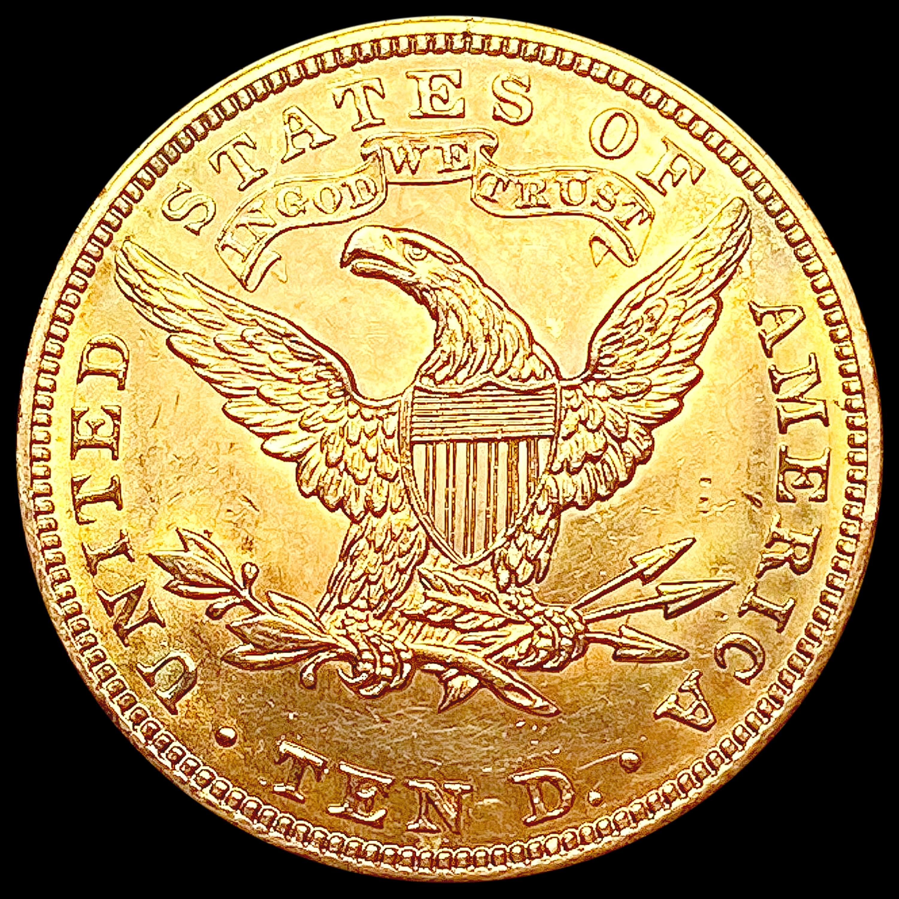 1907 $10 Gold Eagle NEARLY UNCIRCULATED