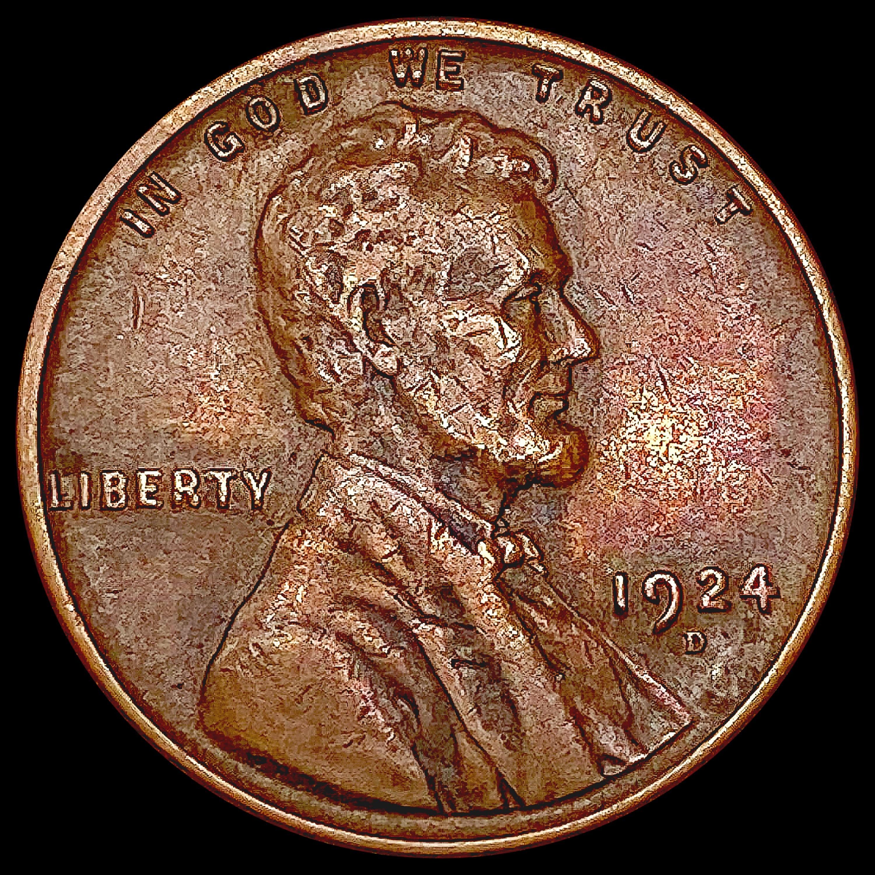 1924-D Wheat Cent LIGHTLY CIRCULATED