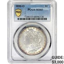 1890-O Morgan Silver Dollar PCGS MS65
