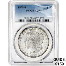 1878-S Morgan Silver Dollar PCGS AU58