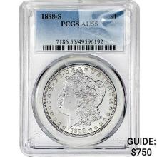 1888-S Morgan Silver Dollar PCGS AU55