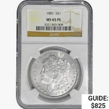 1887 Morgan Silver Dollar NGC MS65 PL
