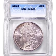 1898 Morgan Silver Dollar ICG MS63