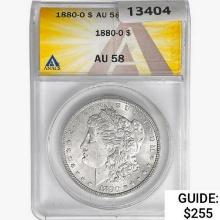 1880-O Morgan Silver Dollar ANACS AU58