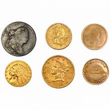 1798-1977 [8] Varied Metal Coin Collection