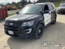2017 Ford Explorer AWD Police Interceptor 4-Door Sport Utility Vehicle Runs & Moves