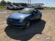 2007 Infiniti G35 2-Door Sport Coupe, City of Plano Owned, Sunroof Runs & Moves) (Police Seized) (Dr