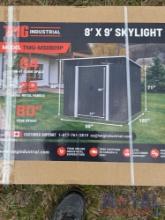 8 X 9 Ft Skylight Metal Shed