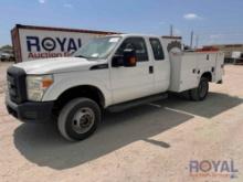 2015 Ford F350 4x4 Extended Cab Service Truck