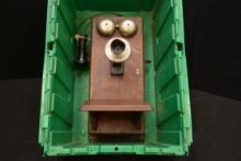 Oak Western Electric Crank Wall Telephone; Good Condition