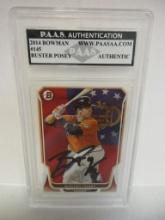 Buster Posey of the San Francisco Giants signed autographed slabbed sportscard PAAS COA 151