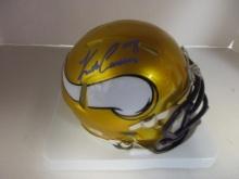 Kirk Cousins of the Minnesota Vikings signed autographed football mini helmet PAAS COA 886