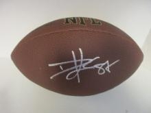 Travis Kelce of the Kansas City Chiefs signed autographed full size brown football PAAS COA 269