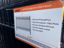 10 Ft. Wrought Iron Fence
