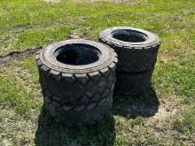 (4) 12- 16.5 Skid Loader Tires
