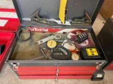tool box with machinist tooling