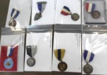 8 Mixed BSA Medals