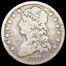 1838 Capped Bust Quarter NICELY CIRCULATED