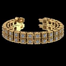 1.56 Ctw VS/SI1 Diamond 14K Yellow Gold Bracelet (ALL DIAMOND ARE LAB GROWN)