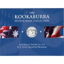Australia Kookaburra 1 oz. Silver 1999 Georgia Privy with State Quarter