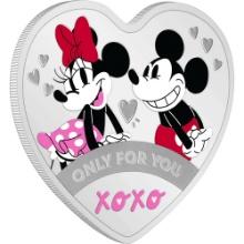 Mickey & Minnie Disney Love 2024 ??? Only For You 1oz Silver Coin