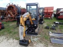 AGT H12R Mini Excavator cab w/ Manual Thumb