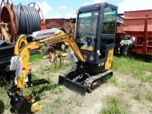 AGT H12R Mini Excavator cab w/ Manual Thumb