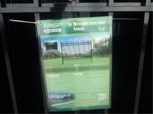 EINGP 7ft x 10ft Wrought Iron Fencing 220 ft