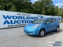 2012 NISSAN LEAF PASSENGER CAR, VIN # JN1AZ0CP9CT016321