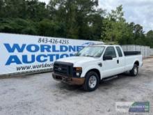 2008 FORD F-250XL SUPER DUTY PICKUP TRUCK, VIN # 1FTSX20548EE26588