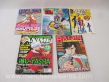 Variety of Five Comics and Magazines Including Fujin Magazine, Fox Kids, Power Pack and More, 1 lbs