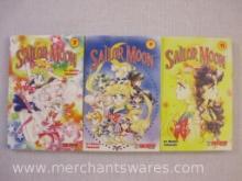 Three Sailor Moon Manga Books Nos. 7, 9 and 11, First Printings, Naoko Takeuchi, 1 lb 3 oz