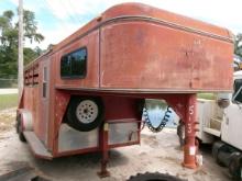 (1052) Adam 24' Horse Trailer (No Title)