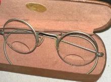 Vintage Tillyer Glasses Spectacles Bifocal with case