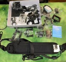 Wifi 4K Sport Action Camera with Accessories - Like New (Similar to Go Pro)