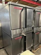 "AS IS / AS PICTURED " Blodgett Double Deck Gas Convection Oven