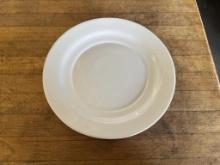 11.25” White Round Ceramic Dining Plates