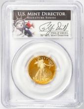 2011-W $10 Proof American Gold Eagle Coin PCGS PR70DCAM Philip Diehl Signature
