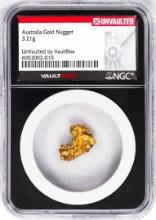 3.21 Gram Australia Gold Nugget NGC Vaultbox Unvaulted